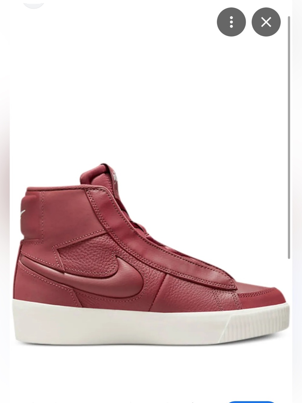 Nike Blazer Mid High-Top Sneakers in Red and White